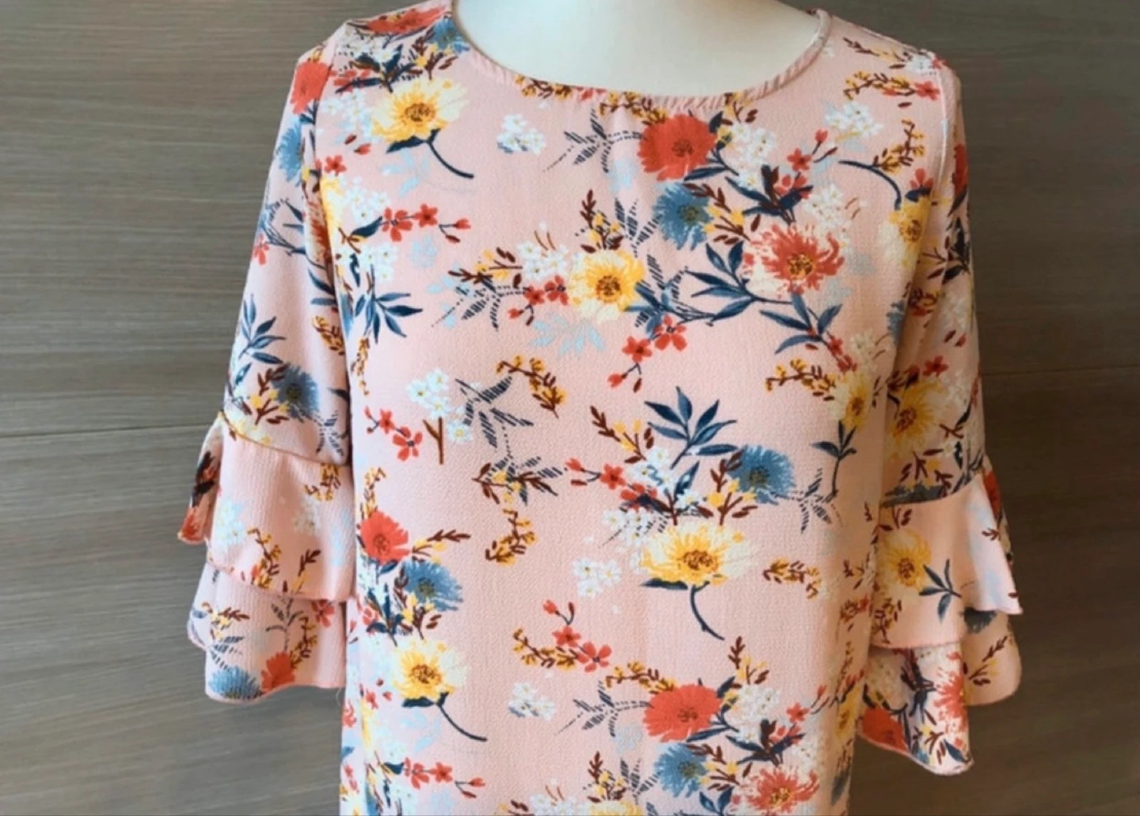 Lala Love vestido floral rosa claro talla S 36 nuevo – photo 5